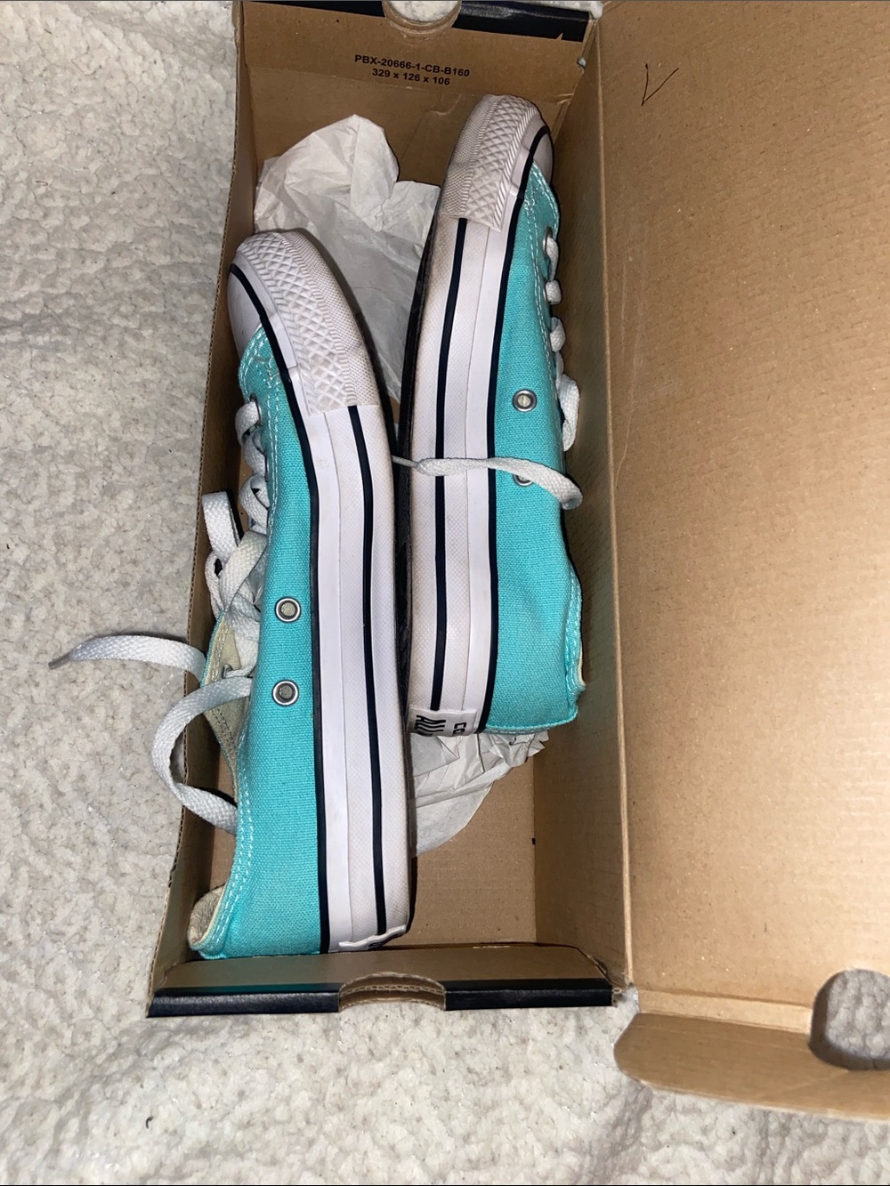 Women’s Low Top Sneakers in Teal - Picture 11 of 11